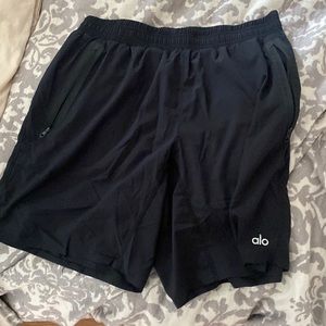 Black Alo Shorts - Lined
